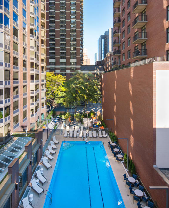 Pool View at Elm Street Plaza, Chicago