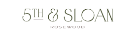a logo with the wordrosewood on a green background