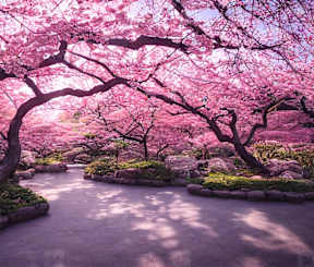 cherry blossoms at the hirosaki castle park