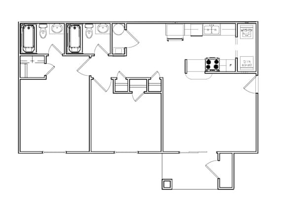 Floor Plan  2 Bedroom