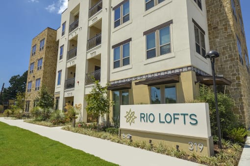 Apartment Entrance at Rio Lofts, San Antonio, TX