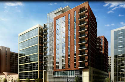 a rendering of the building in downtown silver spring