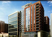 Thumbnail 1 of 13 - a rendering of the building in downtown silver spring
