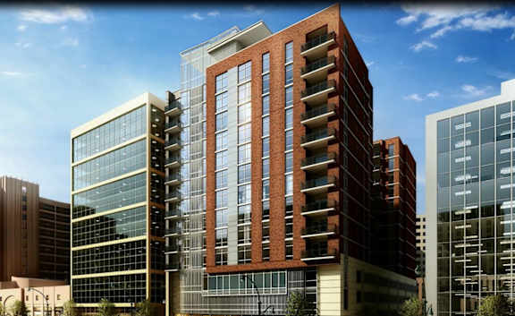a rendering of the building in downtown silver spring