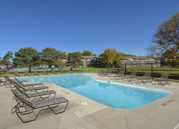 Lounge Chairs at the Pool Sundeck