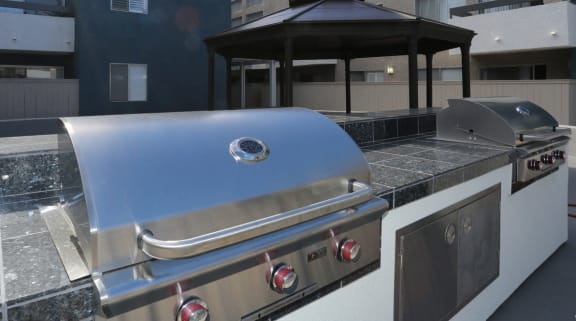 Courtyard BBQ and picnic area