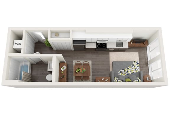 Floor Plan  D3 Floor Plan at The Loop at Green Lake, Washington