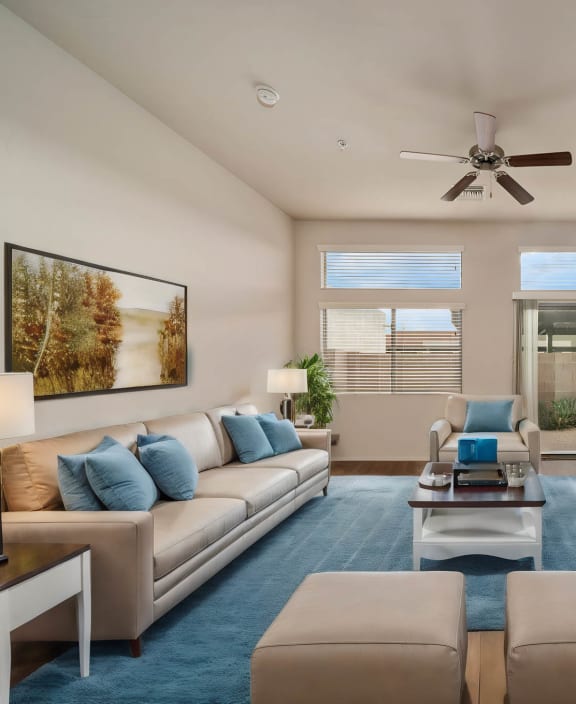 Living Room at Avilla River Apartments in Tucson Arizona