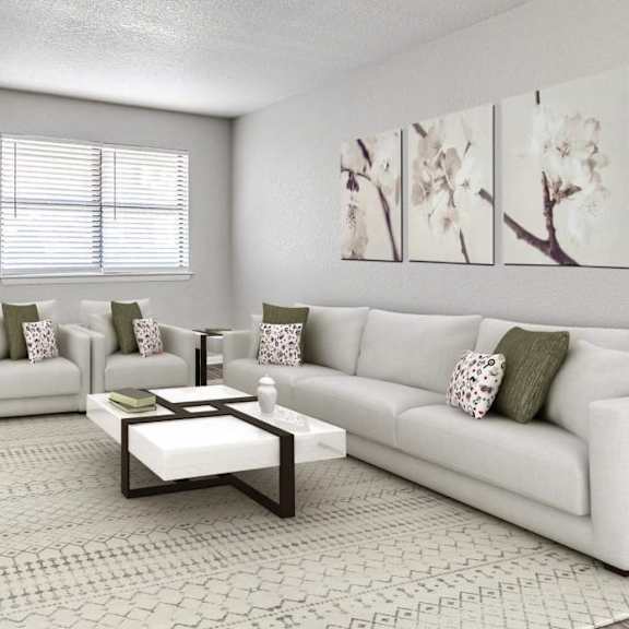 Living Room Interior at Diamond Ridge Apartments, Oklahoma City, OK, 73114