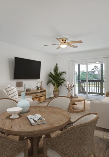 our apartments showcase a swimming pool