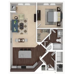 Floor Plan  Floorplan 1C at Integra 360 Apartments in Winter Springs, FL
