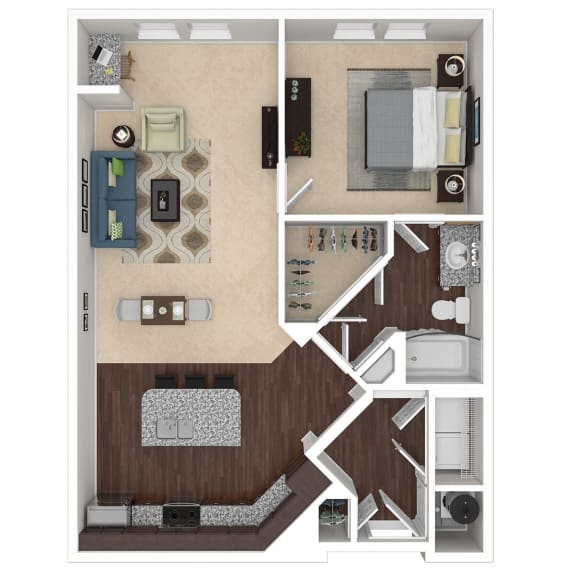 1 bed 1 bath C at Integra 360 Apartments, Winter Springs, FL, 32708