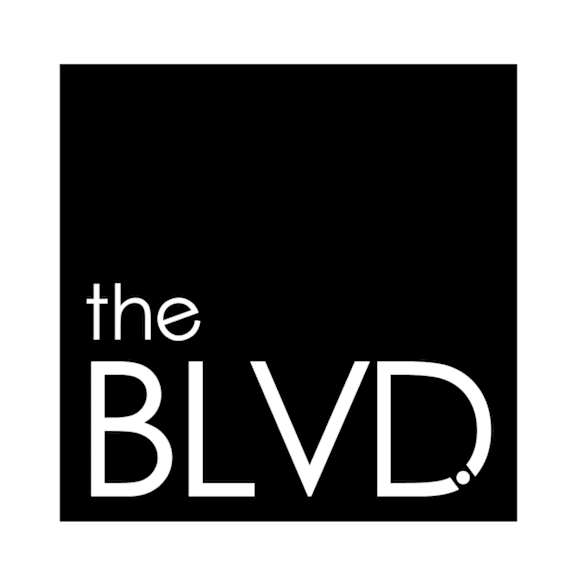 A black background with white text that reads "the BLVD".