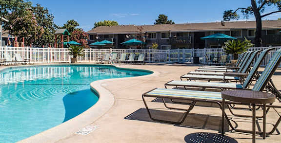 Swimming Pool at Cherrywood Apartments, California