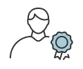 A person is holding a gear icon.