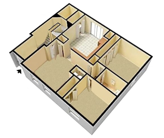 Maple Manor 3D floorplan