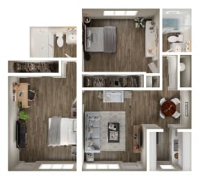a 1 bedroom floor plan | the ridge at san diego