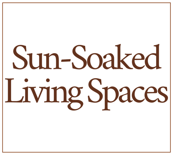 the logo for sun soaked living spaces with a black background and the text sun soaked