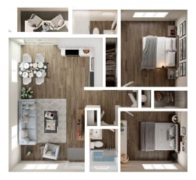 a 1 bedroom floor plan | the ridge at san diego