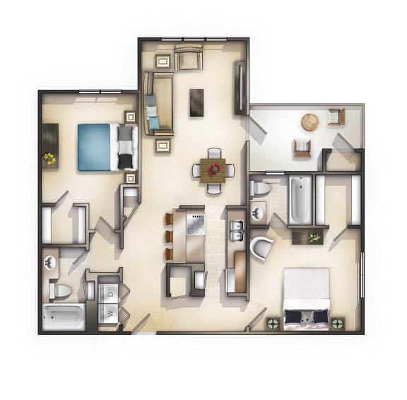 Two bed two bath at Mandalay on 4th Condominiums, St. Petersburg, FL, 33716