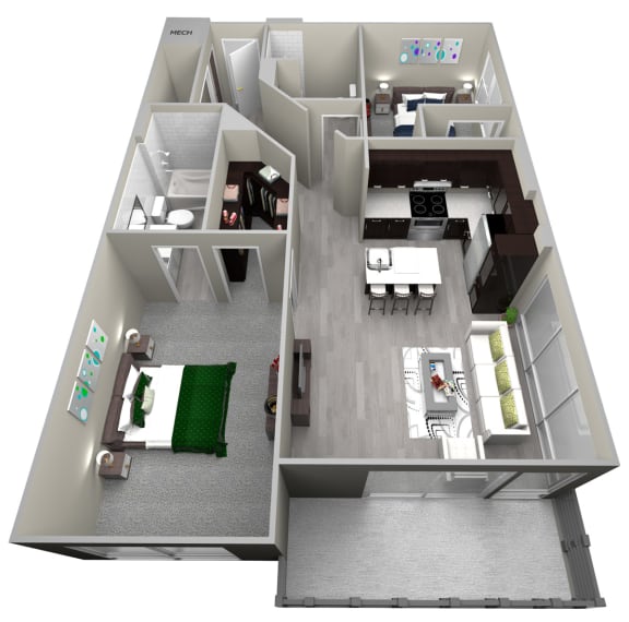 Floor Plan  Chattahoochee Riverside B2 Floor Plan