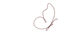 A simple line drawing of a butterfly.
