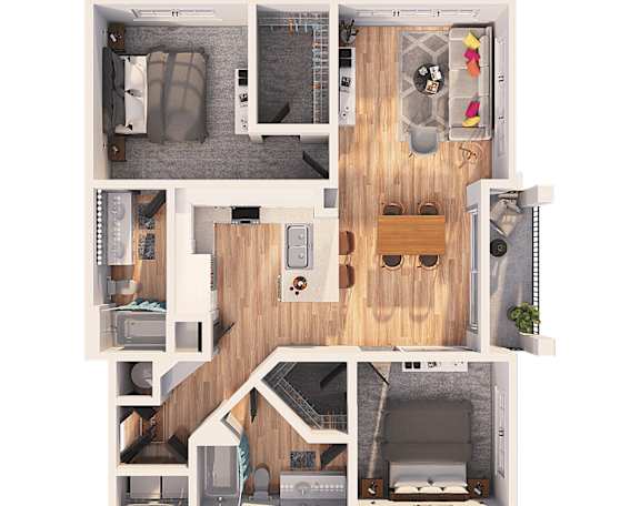 floorplan two bedroom two bathroom