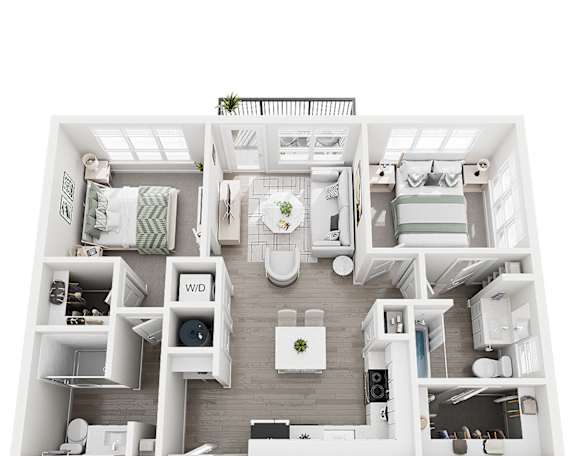floorplan two bedroom two bathroom