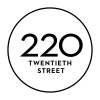a circle with the words twentieth street in the middle of it