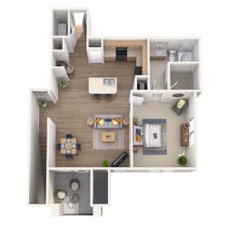 tacara steiner ranch a5 floor plan one bed one bath