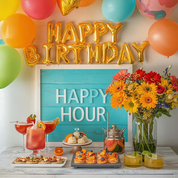 Birthday Happy Hour at Hilltop Commons Senior Living, Grass Valley, CA 95945