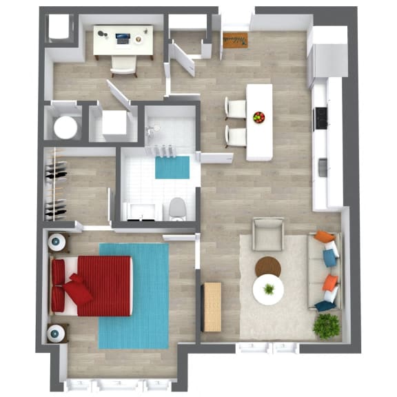 Floor Plan 2 at Union 346, Somerville, MA