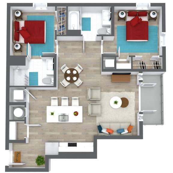 Floor Plan 3 at Union 346, Somerville, Massachusetts