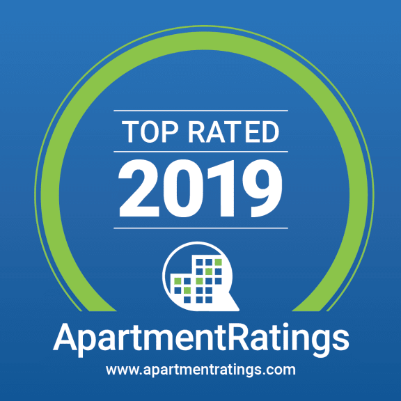 the top rated 2019 apartment ratings logo