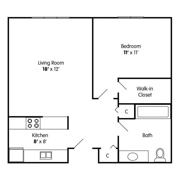 One Bedroom Apartment Racine WI