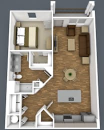 1C Floor Plan at The Strand, Oviedo, Florida