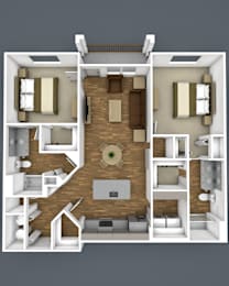 2D Floor Plan at The Strand, Florida, 32765