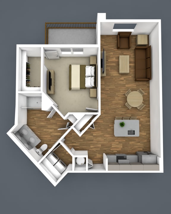 1A Floor Plan at The Strand, Oviedo, FL