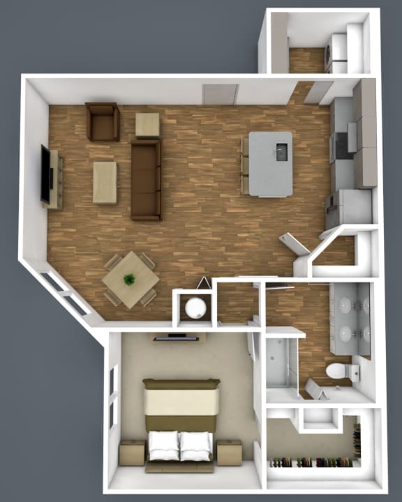 1H Floor Plan at The Strand, Oviedo, FL