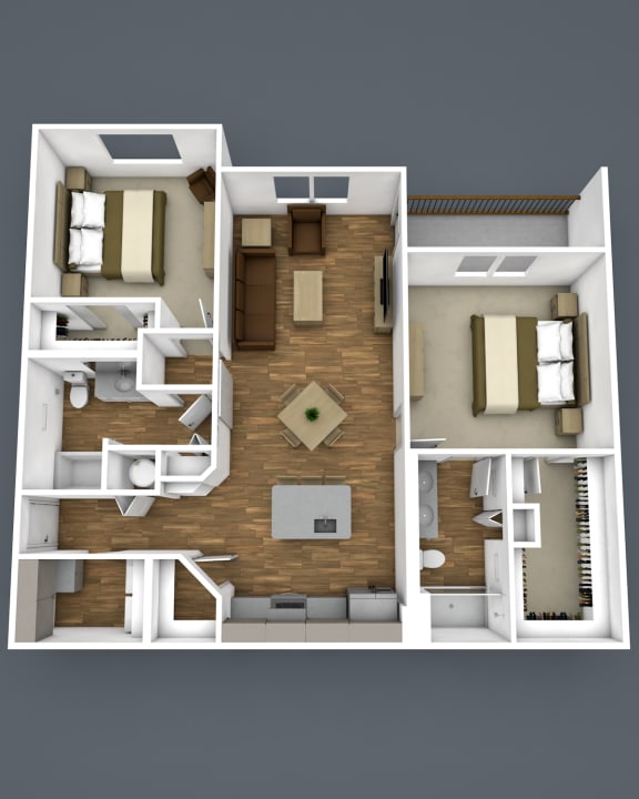2C Floor Plan at The Strand, Florida