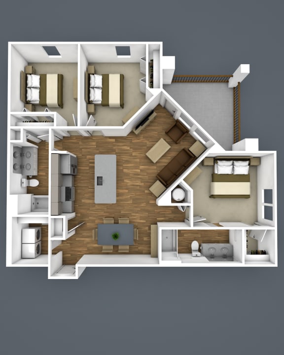 3 Floor Plan at The Strand, Oviedo, FL, 32765