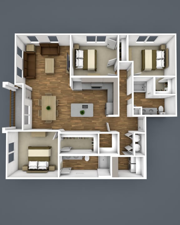 3A Floor Plan at The Strand, Oviedo, FL