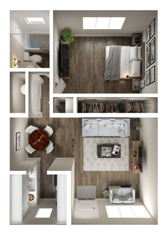 a floor plan of a 1 bedroom apartment at the biltmore apartments in dallas,