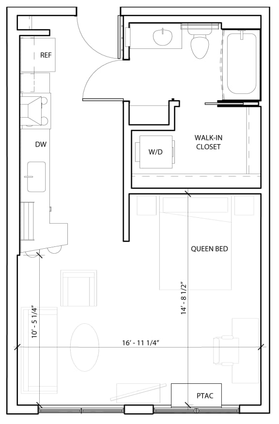 Lyndy-2D-floor-plan-A2 at Lyndy Apartments, Minneapolis, MN, 55408