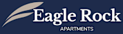 The image is a logo for Eagle Rock Apartments.