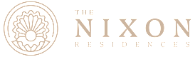 The Nixon Residences logo with a shell design.