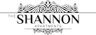 The image is a logo for The Shannon Apartments.