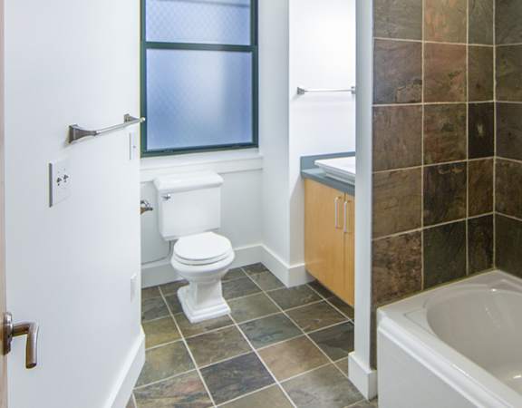 Bathroom interior at 1525 Broadway, Michigan, 48226