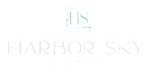 The image is a logo for Harbor Sky Apartments.