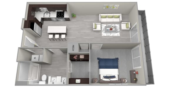 Floor Plan  Chattahoochee Riverside A2 Floor Plan